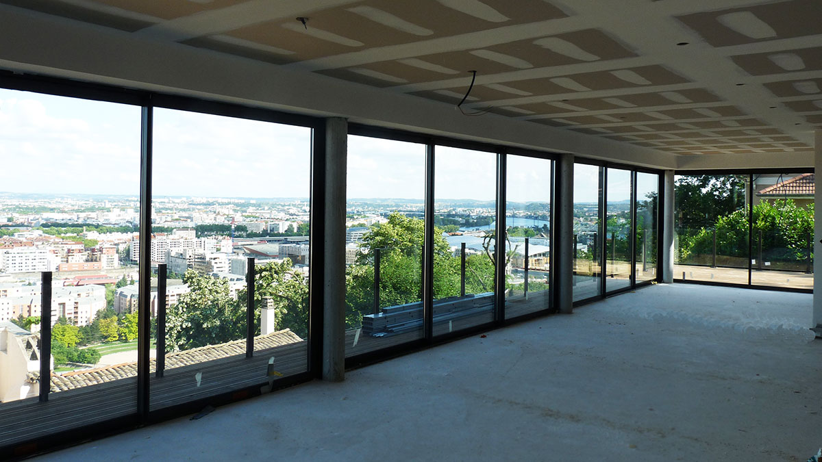 Chantier de construction d'une maison